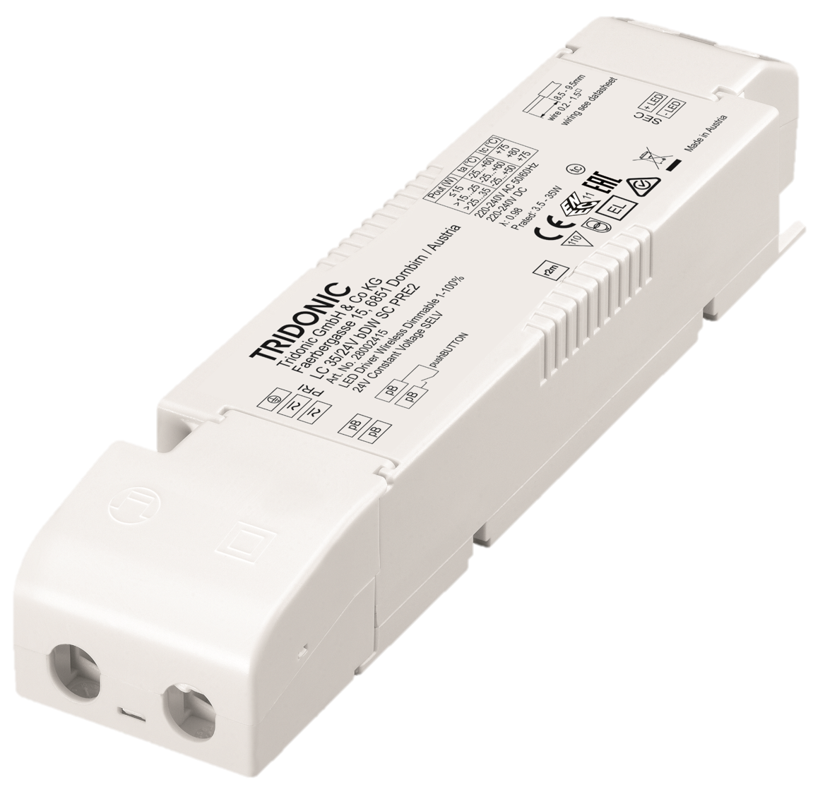 Radium - DRIVER BT 1CH 35W/24V IP20 TRIDONIC - RAOTDA2443
