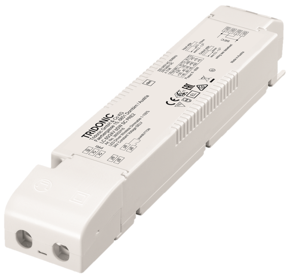 Radium - DRIVER BT 1CH 60W/24V IP20 TRIDONIC - RAOTDA2444