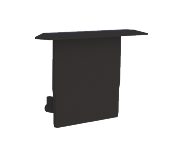 Radium - ENDCAP PROFILE MEDIUM WING BLACK - RAZTPA2619