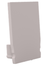 Radium - ENDCAP SQUARE PROFILE S U GREY - RAZTPA3190