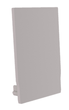 Radium - ENDCAP SQUARE PROFILE M U GREY - RAZTPA3192