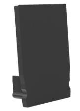 Radium - ENDCAP SQUARE PROFILE S U BLACK - RAZTPA3194