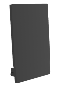 Radium - ENDCAP SQUARE PROFILE M U BLACK - RAZTPA3196