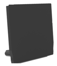 Radium - ENDCAP SQUARE PROFILE M U FLAT BLACK - RAZTPA3197
