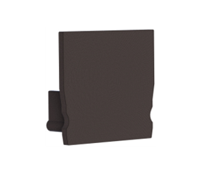 Radium - ENDCAP PROFILE SMALL U BLACK - RAZTPA4400