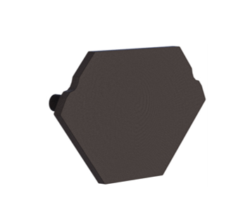 Radium - ENDCAP PROFILE SMALL CORNER BLACK - RAZTPA4412
