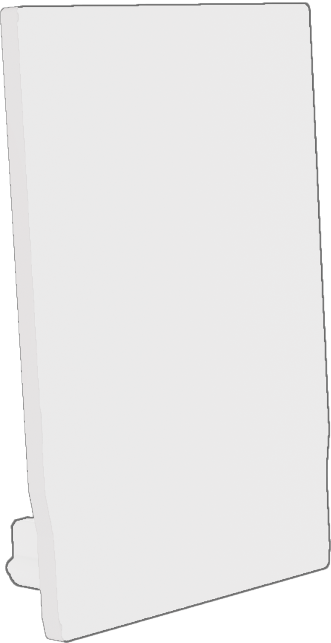 Radium - ENDCAP SQUARE PROFILE M U WHITE - RAZTPA4963