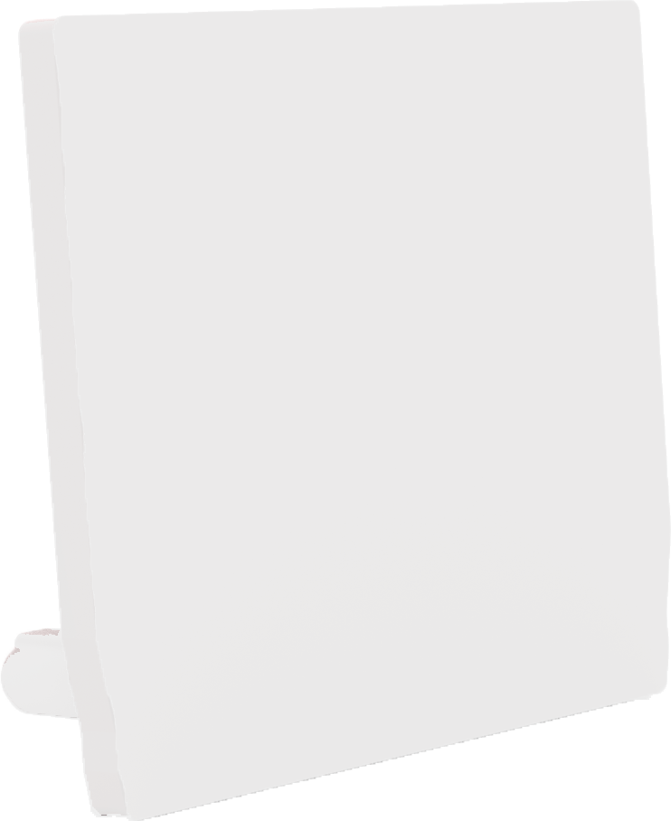 Radium - ENDCAP SQUARE PROFILE M U FLAT WHITE - RAZTPA4964