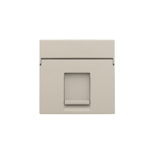 Niko - Centraalplaat data 1x RJ sand textured - 138-65100