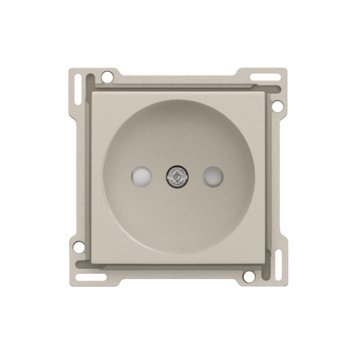 Niko - Set stopcontact zonder aarde 21mm sand textured - 138-66501