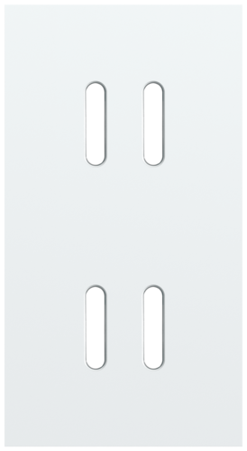Niko - Rocker NHC afdekplaat 2v V71mm steel white - 154-46852