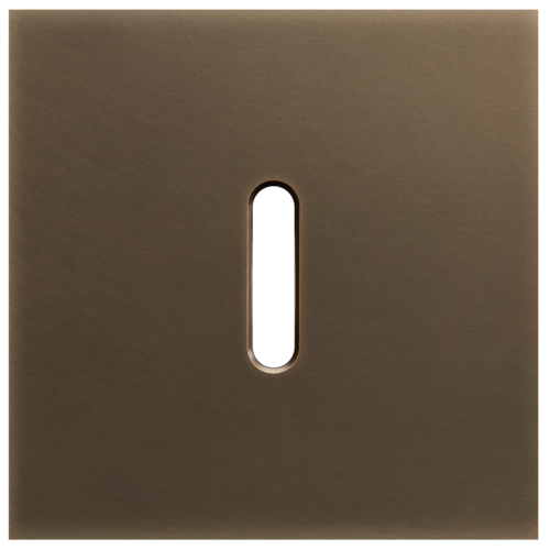 Niko - Rocker plaat 1v dark bronze patina - 211-56101