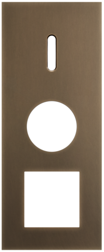 Niko - Rocker plaat 3v V60mm dark bronze patina - 211-56359