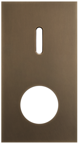 Niko - Rocker plaat 2v V71mm dark bronze patina - 211-56857
