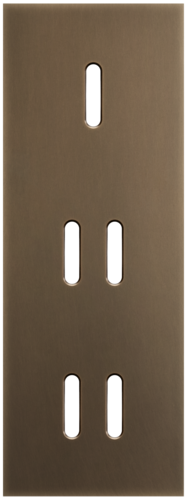 Niko - Rocker plaat 3v V71mm dark bronze patina - 211-56953