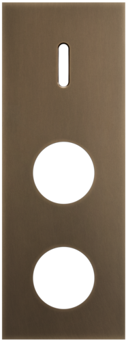Niko - Rocker plaat 3v V71mm dark bronze patina - 211-56957