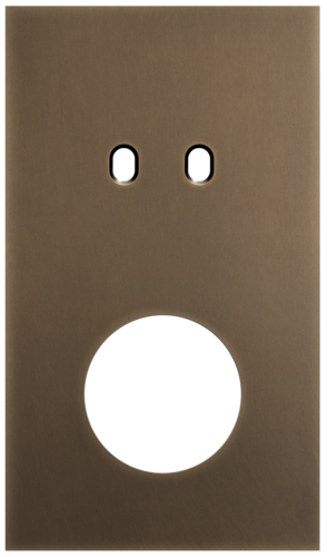 Niko - Toggle plaat 2v V60mm dark bronze patina - 211-57258