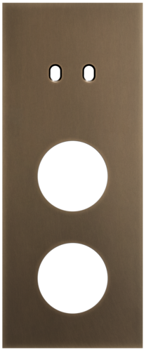Niko - Toggle plaat 3v V60mm dark bronze patina - 211-57358