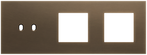 Niko - Toggle plaat 3v H71mm dark bronze patina - 211-57707