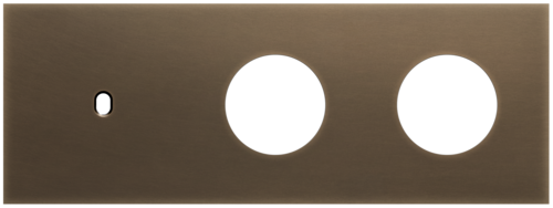 Niko - Toggle plaat 3v H71mm dark bronze patina - 211-57709