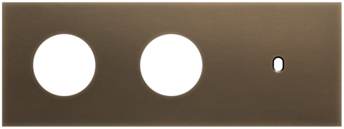 Niko - Toggle plaat 3v H71mm dark bronze patina - 211-57710