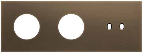 Niko - Toggle plaat 3v H71mm dark bronze patina - 211-57712
