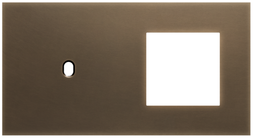 Niko - Toggle plaat 2v H71mm dark bronze patina - 211-57805