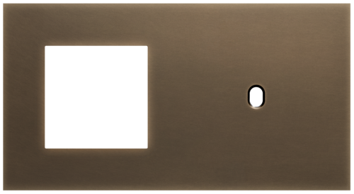 Niko - Toggle plaat 2v H71mm dark bronze patina - 211-57806