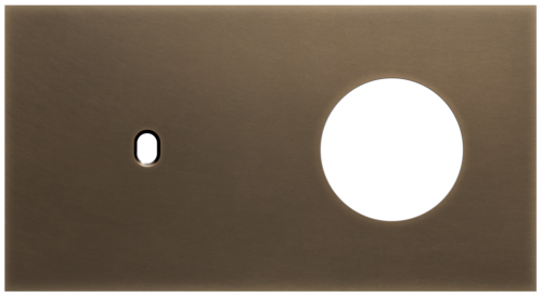 Niko - Toggle plaat 2v H71mm dark bronze patina - 211-57809