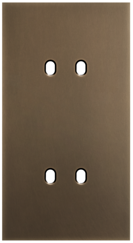 Niko - Toggle plaat 2v V71mm dark bronze patina - 211-57852
