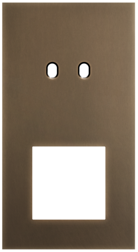 Niko - Toggle plaat 2v V71mm dark bronze patina - 211-57856