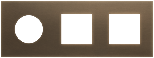 Niko - Rocker/Toggle plaat 3v 71mm dark bronze patina - 211-74703