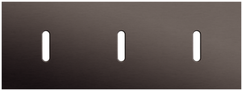 Niko - Rocker plaat 3v H71mm alu ganache brushed - 222-56701