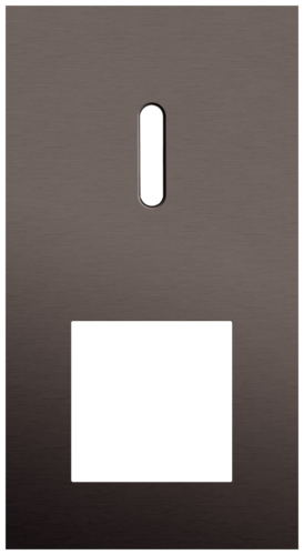 Niko - Rocker plaat 2v V71mm alu ganache brushed - 222-56855