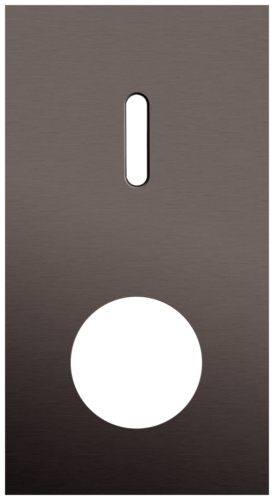 Niko - Rocker plaat 2v V71mm alu ganache brushed - 222-56857