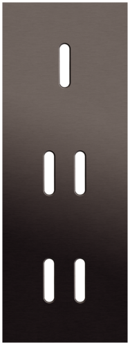 Niko - Rocker plaat 3v V71mm alu ganache brushed - 222-56953