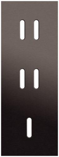 Niko - Rocker plaat 3v V71mm alu ganache brushed - 222-56954
