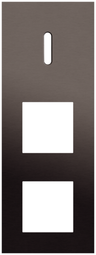 Niko - Rocker plaat 3v V71mm alu ganache brushed - 222-56955