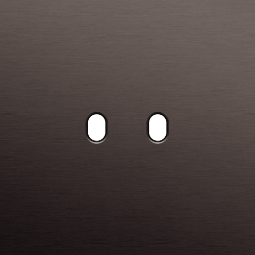 Niko - Toggle plaat 1v alu ganache brushed - 222-57102