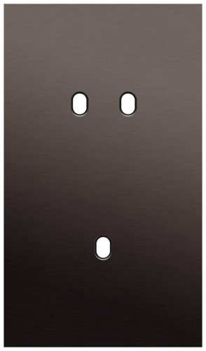 Niko - Toggle plaat 2v V60mm alu ganache brushed - 222-57254