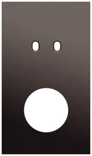 Niko - Toggle plaat 2v V60mm alu ganache brushed - 222-57258