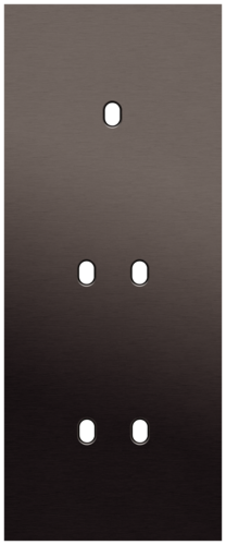 Niko - Toggle plaat 3v V60mm alu ganache brushed - 222-57353