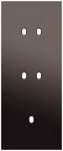 Niko - Toggle plaat 3v V60mm alu ganache brushed - 222-57354