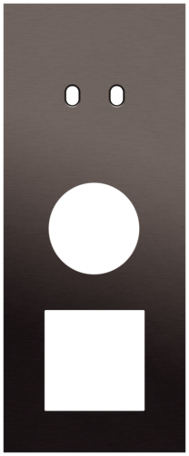 Niko - Toggle plaat 3v V60mm alu ganache brushed - 222-57360