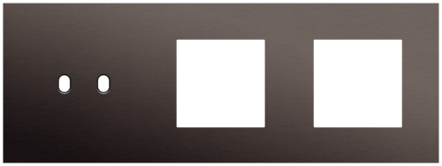 Niko - Toggle plaat 3v H71mm alu ganache brushed - 222-57707