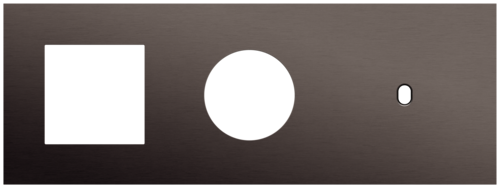 Niko - Toggle plaat 3v H71mm alu ganache brushed - 222-57714