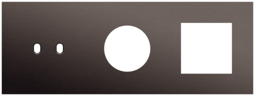 Niko - Toggle plaat 3v H71mm alu ganache brushed - 222-57715