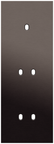 Niko - Toggle plaat 3v V71mm alu ganache brushed - 222-57953