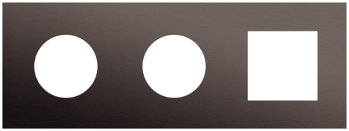 Niko - Rocker/Toggle plaat 3v 71mm alu ganache brushed - 222-74702