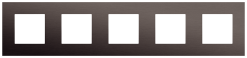 Niko - Pure afdekplaat 5v 71mm alu ganache brushed - 222-76005